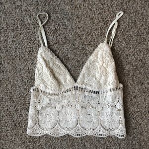 Kendall & Kylie crochet crop tank